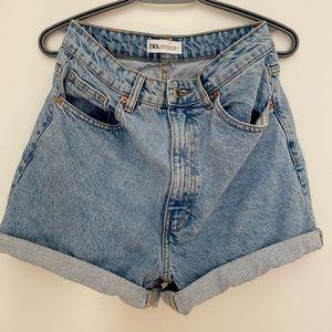 Zara - Mom Jean Shorts